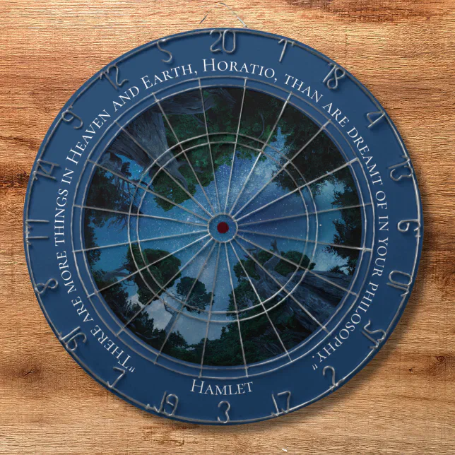 Modern Elegant Shakespeare Dart Board – Chic Minimalist Design