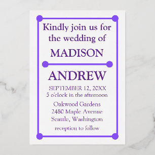 Modern Blue Wavy Wedding Invitation Template