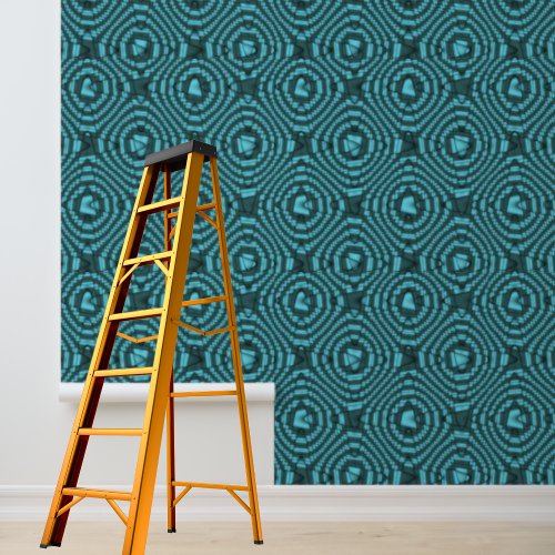 Modern Blue Weave Diamond Pattern Peel Stick Wallpaper