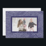 Modern Blue & White Doodle Christmas Frame Photo Holiday Card<br><div class="desc">Modern Blue & White Doodle Christmas Frame Photo Holiday Card
*Please contact us for additional stationery or check out our christmas holiday collections</div>