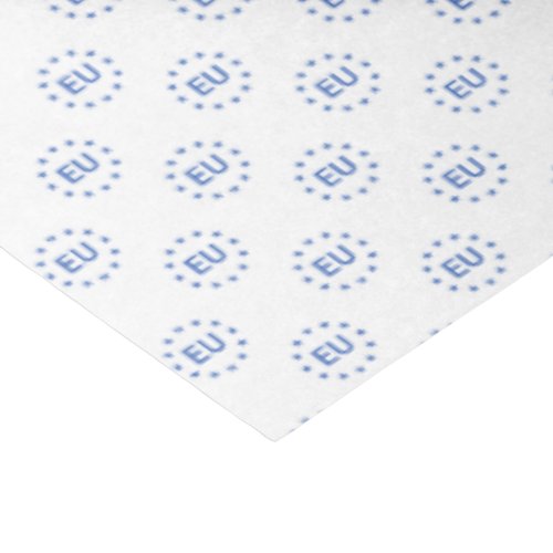 Modern Blue White European Union Stars EU Logo Tissue Paper