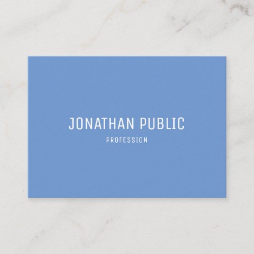 Modern Blue White Professional Elegant Template Business Card