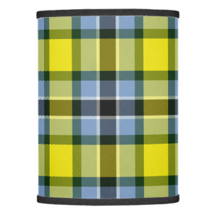 Modern Blue & Yellow Tartan Plaid Pattern Lamp Shade
