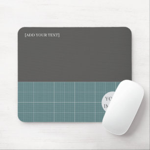 Modern Blueprint Geometric Grid Mousepad MP01