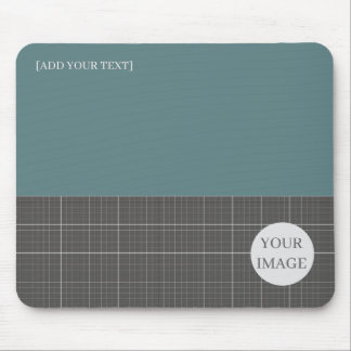 Modern Blueprint Geometric Grid Mousepad MP02
