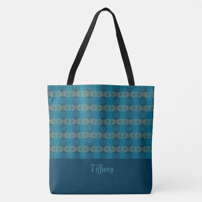 Modern BlueTote Bag (Front)