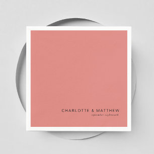 Modern blush-brown napkins