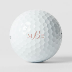 Modern Blush Combo Monogram Titleist Pro VI Golf Balls
