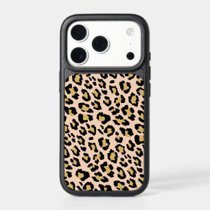 Modern Blush Gold Leopard Print iPhone 17 Pro Case
