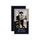 Modern Blush & Navy Chic Luxury Professional Photo
