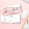 Modern Blush Pink Agate Certificate Gift Card