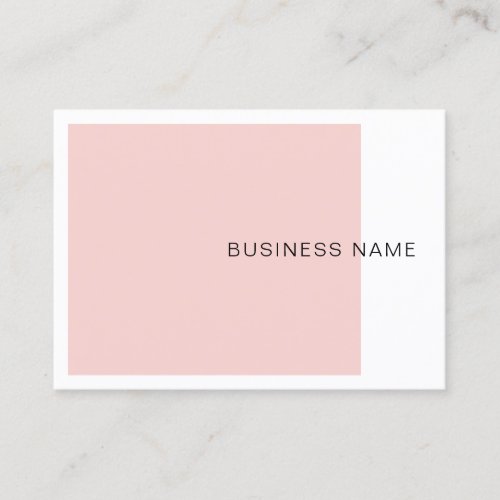 Modern Blush Pink Elegant Company Simple Template Business Card