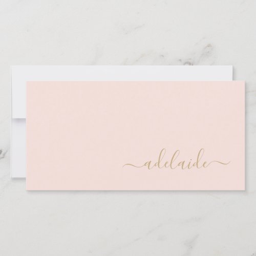 Modern Blush Pink Gold Chic Hair Stylist Gift Card