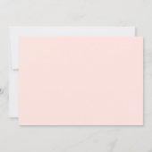 Modern Blush Pink Gold Glitter Quinceanera Photo Invitation (Back)