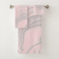 Modern blush pink gray abstract marble pattern
