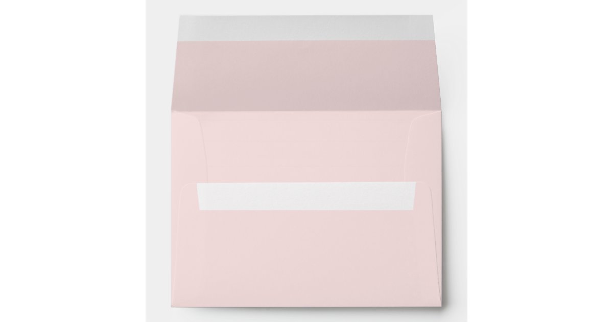 Modern Blush Pink Invitation Envelope