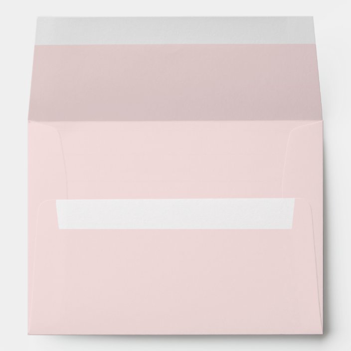 Modern Blush Pink Invitation Envelope
