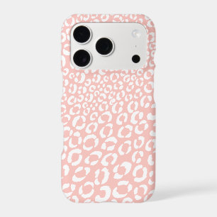 Modern Blush Pink Leopard Outline iPhone 17 Pro Case