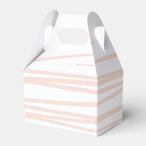 Modern Blush Pink Lines Abstract Art  Favor Boxes