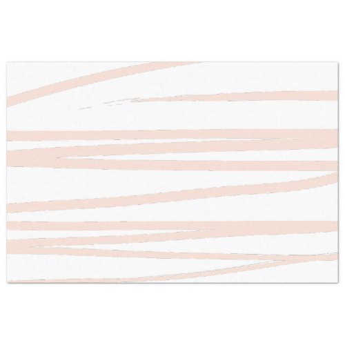 Modern Blush Pink Lines Abstract Art  Tissue Paper
