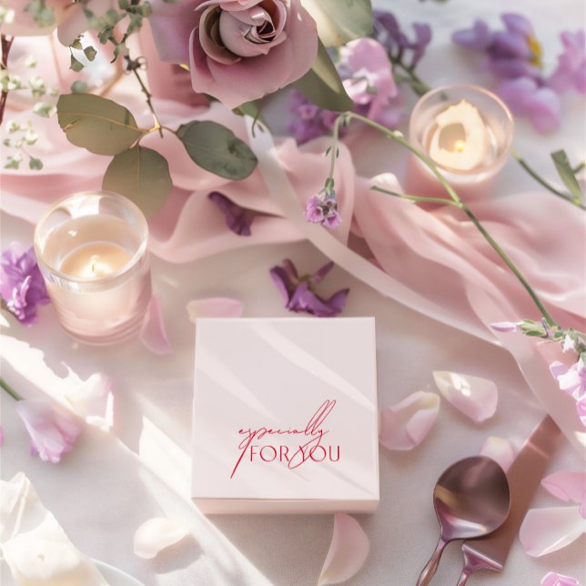 Modern Blush Pink & Magenta Especially For You Favor Boxes (Modern Blush Pink & Magenta Especially For You Favor Boxes)