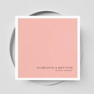Modern blush-pink napkins