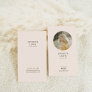 Modern Blush Pink Photo Social Media Business Card