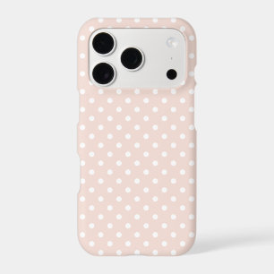 Modern Blush Pink Polka Dot iPhone 17 Pro Case