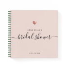 Modern Blush Pink Rose Gold Script Bridal Shower