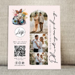 Modern Blush Wedding Photography Pricing Flyer<br><div class="desc">Modern,  trendy blush floral Wedding Photography Pricing Flyer. Design features typography script ''photography'',  qr code,  your logo,  contact details,  camera logo,  social media and 3 portfolio photos on the front. Personalize further with additional 3 photos and pricing guide on the back.</div>