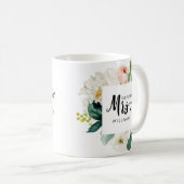 Modern Blush | WEDDING  THE future MRS Typography Coffee Mug (Front Right)