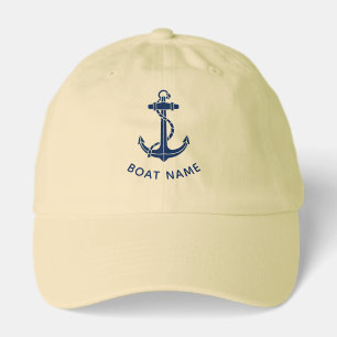 Modern Boat Anchor Beach Trip Custom Hat