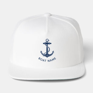 Modern Boat Anchor Beach Trip Swag Custom Snap Back Hat