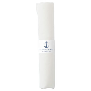 Modern Boat Anchor Beach Wedding Napkin Bands