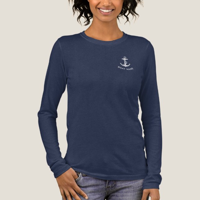 Modern Boat Anchor Family Cruise Swag Custom Tri-Blend Shirt (Front)