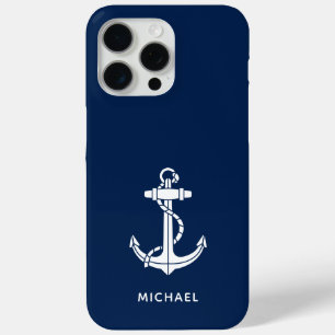 Modern Boat Anchor Minimalist Custom Swag iPhone 15 Pro Max Case
