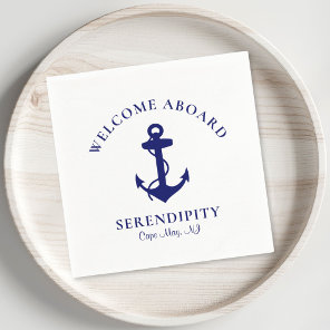 Modern Boat Anchor Napkins