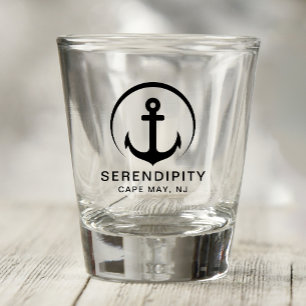 Modern Boat Anchor Nautical Shot Glass