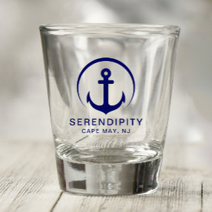 Modern Boat Anchor Nautical Shot Glass