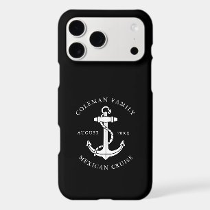 Modern Boat Nautical Anchor Black iPhone 17 Pro Max Case