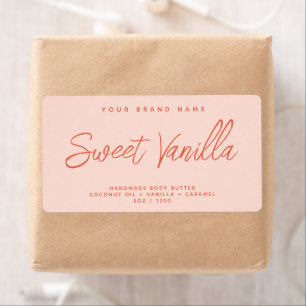 Modern body butter simple elegant cosmetics label