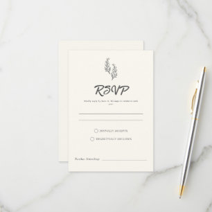 Modern Bohemian Desert Romance RSVP Card