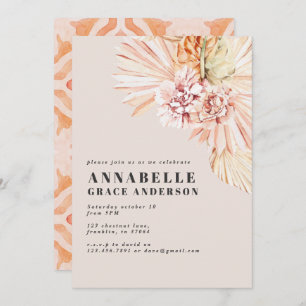 Modern bohemian floral birthday