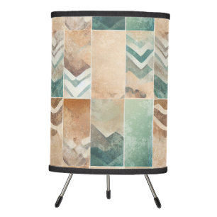 Modern Bohemian Style Geometric Patterned Tripod Lamp