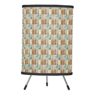 Modern Bohemian Style Geometric Patterned Tripod Lamp