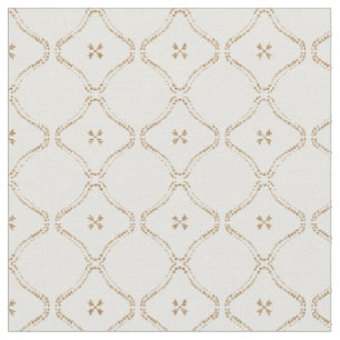 Modern bohemian tile delicate mudcloth  fabric
