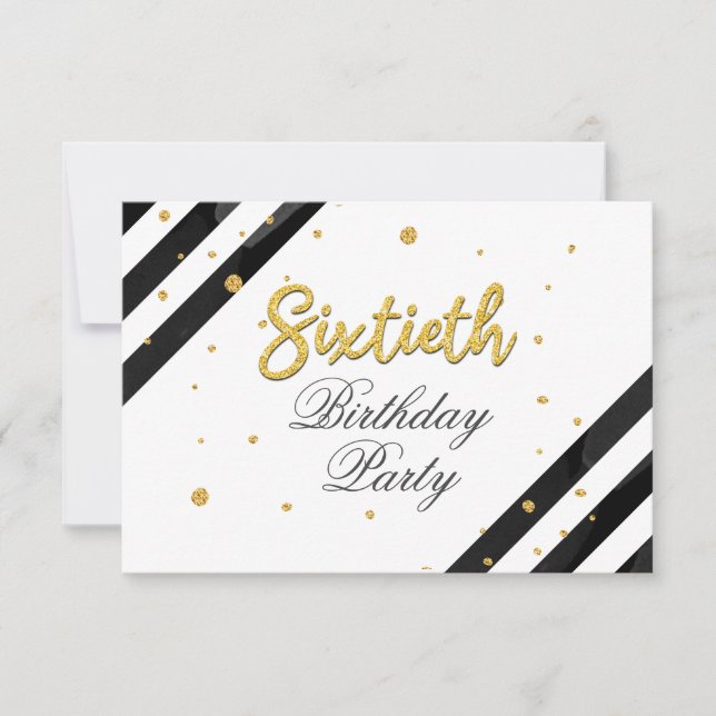 Modern Boho 60th Birthday Invitation (Front)