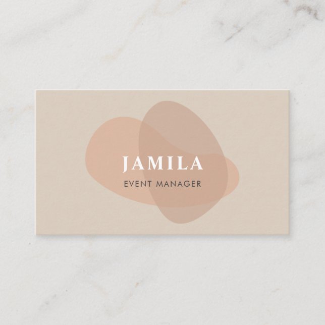 Modern Boho Abstract  Business Card (Front)