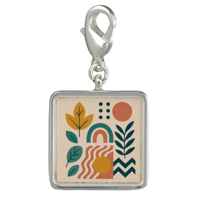 Modern Boho Abstract Nature Wall Art Charm (Front)