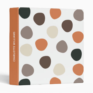 Modern Boho Abstract Pattern 3 Ring Binder